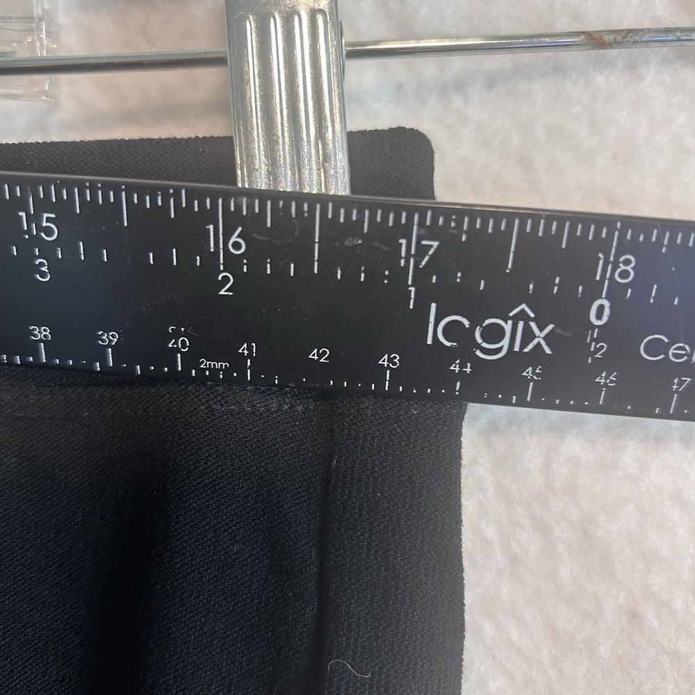 Eileen Fisher Lg. Pants Black Pull On Straight Elastic Waist Viscose Spandex EUC - Picture 2 of 8